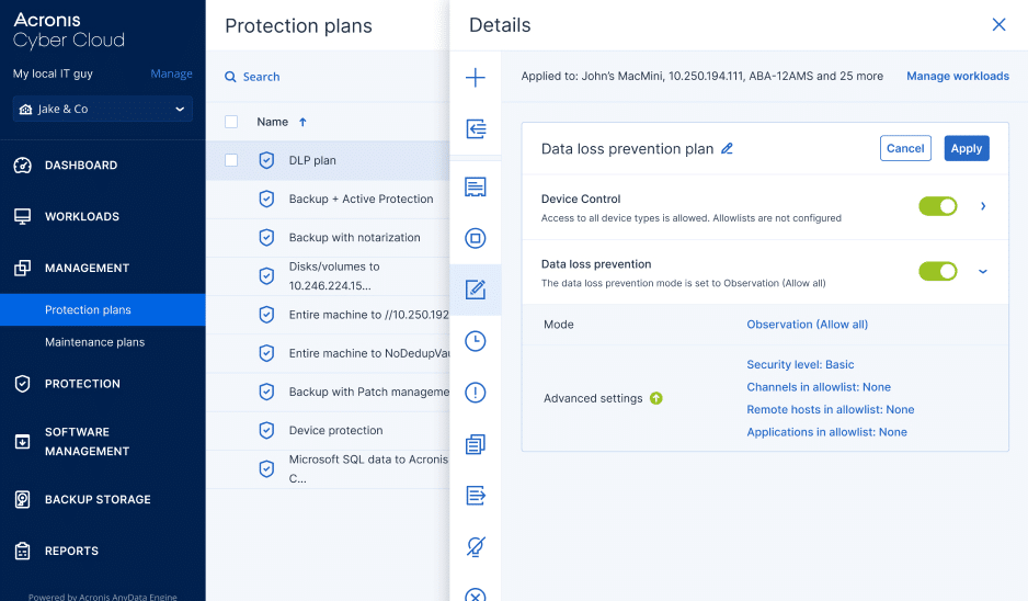 DLP Acronis